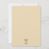 イエローブルー&ホワイトフローラオンイエロー招待状 招待状 (裏面)