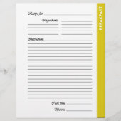 イエローブレックファースト両面レシピページ (正面)