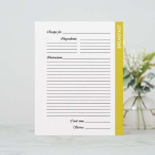 イエローブレックファースト両面レシピページ (スタンド正面)