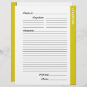 イエローブレックファースト両面レシピページ (正面/裏面)