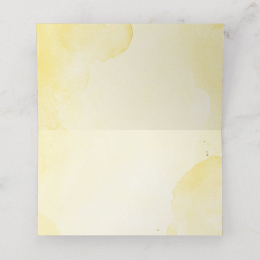 イエローブロッサムボ結婚タニカル座席表 プレイスカード (内部開封)