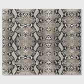 イエローブロンズライト金ゴールドPython Snakeskin ラッピングペーパー (フラット)