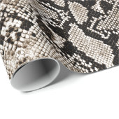 イエローブロンズライト金ゴールドPython Snakeskin ラッピングペーパー (ロールコーナー)