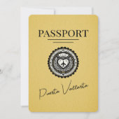 イエロープエルタVallartaパスポート日付を保存 セーブザデート (正面)