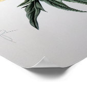 イエロープニー花芸術プリントポスター ポスター (角)