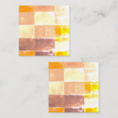イエロープライド桃 スクエア名刺 (正面/裏面)