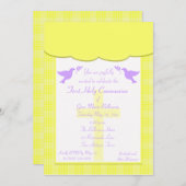 イエロープライド第1聖餐式招待状 招待状 (正面/裏面)