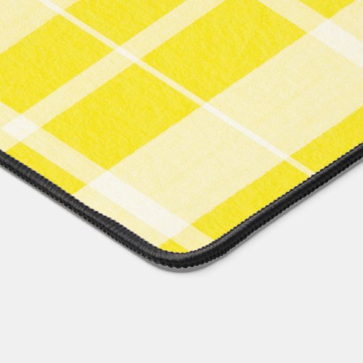 イエロープライユニークド名前をカスタムするオフィスデコール デスクマット (コーナー)