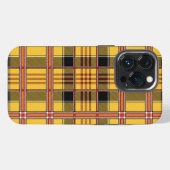 イエロープラッド柄の携帯ケース iPhoneケース (裏面横)