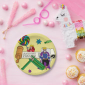 イエロープリムプレート – メガリャ&グロガー ペーパープレート (パーティー)