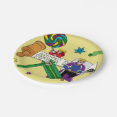 イエロープリムプレート – メガリャ&グロガー ペーパープレート (アングル)