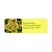イエロープリムローズフラワー住所 シール (正面)