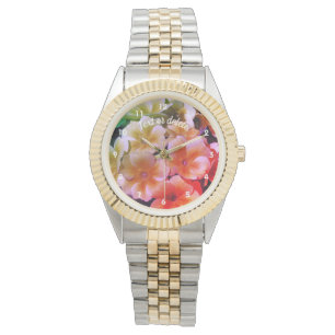 イエロープリムローズ春の花抽象芸術カラー 腕時計