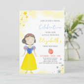 イエロープリンセス誕生日招待状 招待状 (スタンド正面)