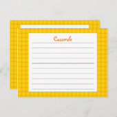 イエロープリントレシピカード ポストカード (正面/裏面)