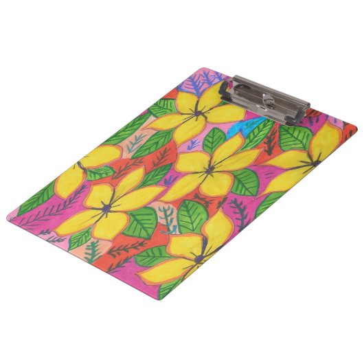 イエロープルメリアズガーデン クリップボード (アングル)