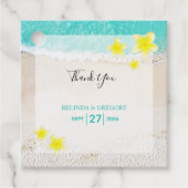 イエロープルメリアフランギパニトロピカルビーチ結婚式 フェイバータグ