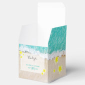 イエロープルメリアフランギパニトロピカルビーチ結婚式 フェイバーボックス (オープン)