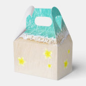 イエロープルメリアフランギパニトロピカルビーチ結婚式 フェイバーボックス (裏面サイド)