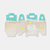 イエロープルメリアフランギパニトロピカルビーチ結婚式 フェイバーボックス (折り畳みなし)