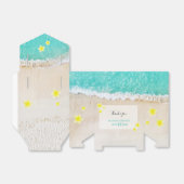 イエロープルメリアフランギパニトロピカルビーチ結婚式 フェイバーボックス (折り畳みなし)