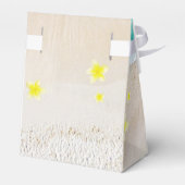 イエロープルメリアフランギパニトロピカルビーチ結婚式 フェイバーボックス (裏面サイド)