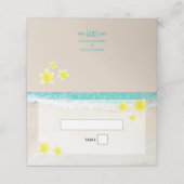 イエロープルメリアフランギパニトロピカルビーチ結婚式 プレイスカード (外部開封)