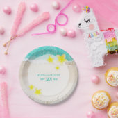 イエロープルメリアフランギパニトロピカルビーチ結婚式 ペーパープレート (パーティー)