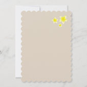 イエロープルメリアフランギパニトロピカルビーチ結婚式 招待状 (裏面)