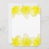 イエロープルメリアフランギパニ結婚式招待状 招待状 (裏面)