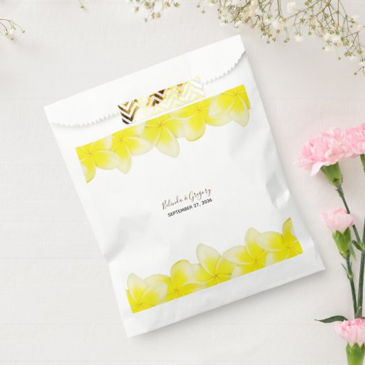 イエロープルメリアフランギ結婚パニ フェイバーバッグ (封をした状態)