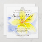 イエロープルメリア 50周年記念カード 招待状 (正面/裏面)