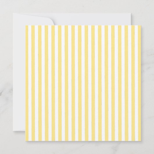 イエロープレスワイルドフラワーボホブライダルシャワー 招待状 (裏面)