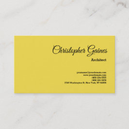 イエロープレーンアーキテクトクラシカルプロフェッショナル 名刺
