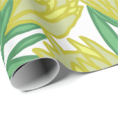 イエロープロテアデザインすべての行事 ラッピングペーパー (ロールコーナー)