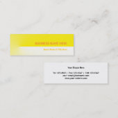 イエロープロミニ スキニー名刺 (正面/裏面)