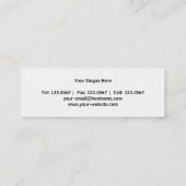 イエロープロミニ スキニー名刺 (裏面)