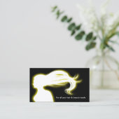 イエローヘアサロン名刺 名刺 (スタンド正面)