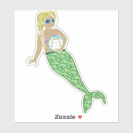 イエローヘアマーメイド、グリーンテール シール