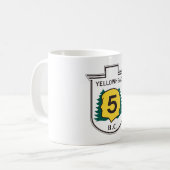 イエローヘッド道路標識 コーヒーマグカップ (正面左)