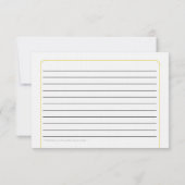 イエローヘラレシピカード 招待状 (裏面)