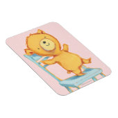 イエローベアダンス遊と椅子 マグネット (右側)