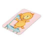 イエローベアダンス遊と椅子 マグネット (左側)