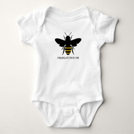 イエローベイビーシャワー Little Honey Bee On The Way ベビーボディスーツ