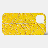 イエローベイン柄iPhoneケース大胆なスタイル Case-Mate iPhoneケース (裏面 (横))