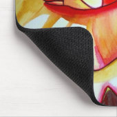 イエローベゴニアアートフラワー マウスパッド (コーナー)