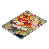 イエローベゴニアオリジナル水彩花アート ノートブック (左側)