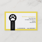 イエローベット/獣医クリニックのミニマリスト 名刺 (裏面)