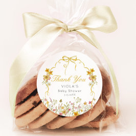 イエローベビーイン開花ボウサンキュー ラウンドシール