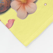 イエローベビーエンジェル毛布 フリースブランケット (角)